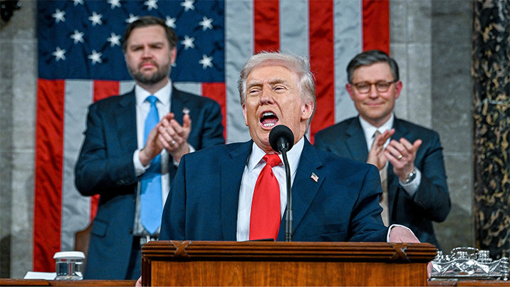 1시간48분 최장 자화자찬 트럼프 “더 나쁜 무역합의 가능” 압박