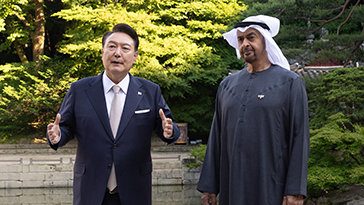 UAE 대통령 첫 방한… ‘300억달러+α’ 투자 협의