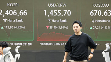 美 관세 유예에 코스피 6.6% 반등…환율 1456.4원