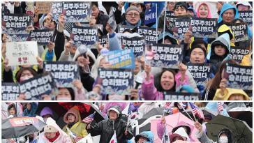 尹파면에도 식지 않는 광장…자유통일당·촛불행동 주말 집회