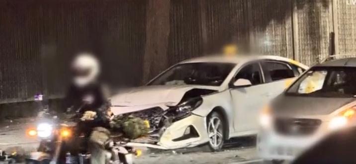 택시 중앙선 넘어 ‘쾅’…일본인 부부 아기 의식불명