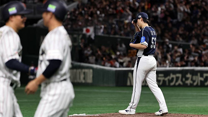 한국 야구, 일본과 평가전서 4-11 완패…한일전 10연패 수모