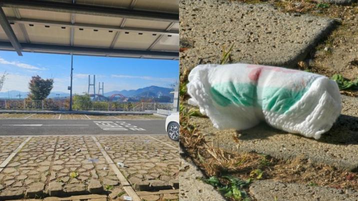 케이블카 주차장에 ‘똥 기저귀’까지 투척…버려진 양심