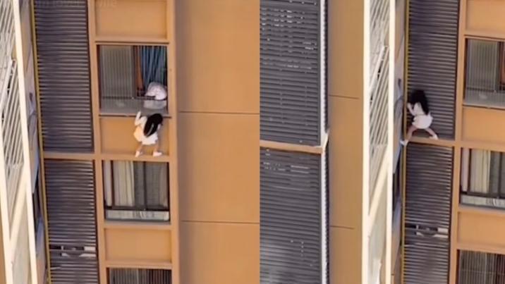 “헉, 아내 왔다”…창밖 도망친 내연녀, 10층 난간에 대롱대롱