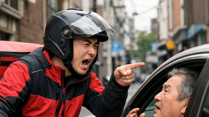 “왜 안비켜” 배달기사가 차량 운전자 폭행…60대 숨져