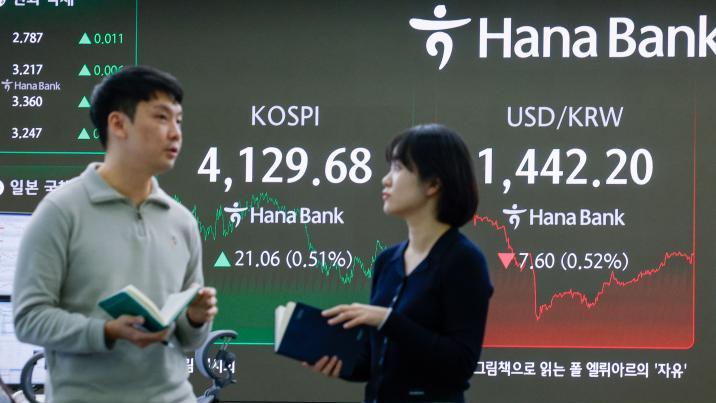 외국인 1.7조 순매수…환율 9.5원 내린 1440.3원 마감