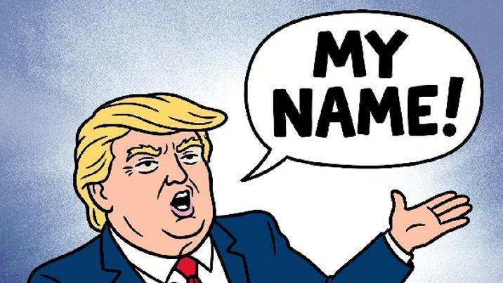 공연장, 경기장, 전함… 트럼프 ‘마이 네임 중독증’[횡설수설/김창덕]