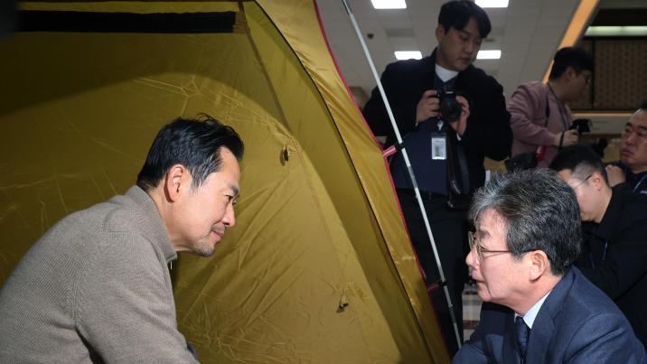 단식 장동혁 찾아간 유승민, 한동훈은…