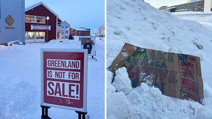 “트럼프 싫다”… ‘MANA’ 외치는 그린란드 주민들