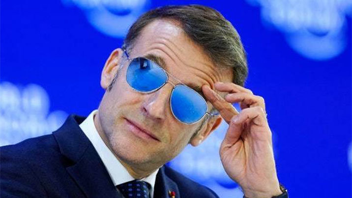 트럼프와 기싸움?…‘선글라스맨’ 변신한 마크롱