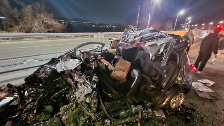 대전 고속도로서 역주행 경차, 버스와 충돌…경차 운전자 사망