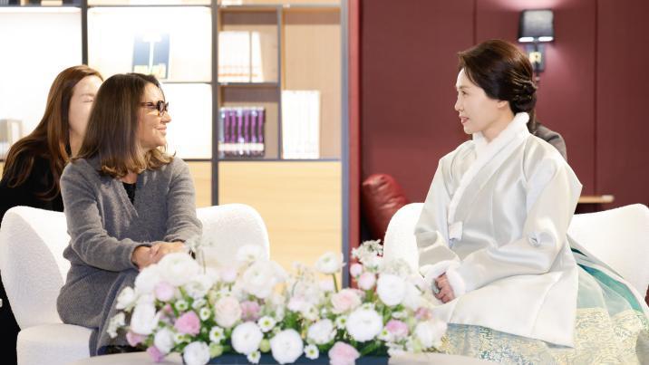 브라질 영부인, 김혜경 여사에 “삼바 축제 방문해달라”