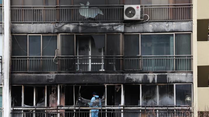 화재로 10대 1명 숨진 은마아파트, 전층 스프링클러 설치 안돼