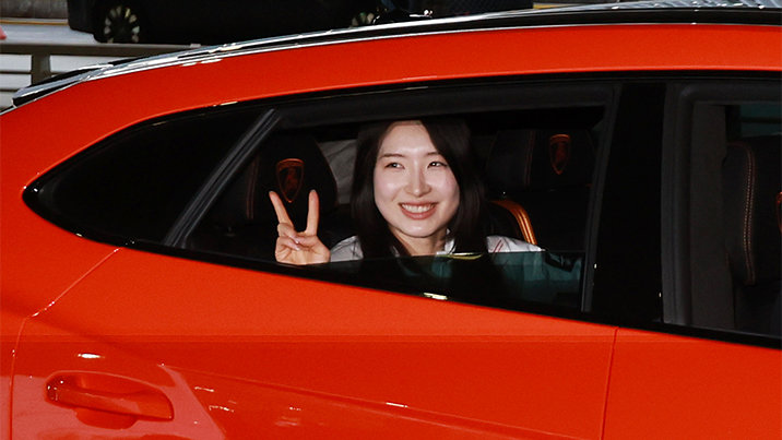 ‘람보르길리’ 김길리, 진짜 람보르기니 타고 집으로