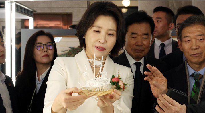 김혜경 여사, 붓글씨 체험관서 남긴 문구는