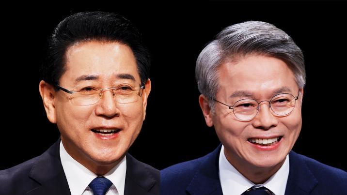 與 전남광주 경선, 김영록-민형배 결선행…野 추가 공모