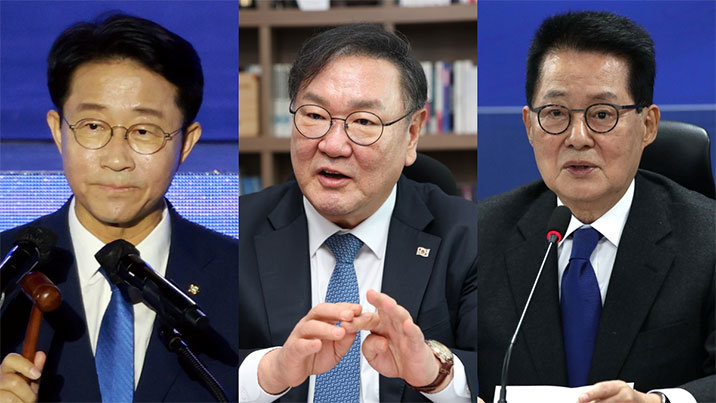 친명 조정식, 정책통 김태년, 최고령 박지원 ‘국회의장 3파전’