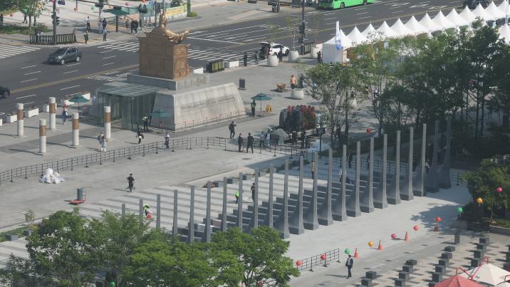 광화문 ‘감사의 정원’ 공방…정원오 “200억 들여 선거용 준공”