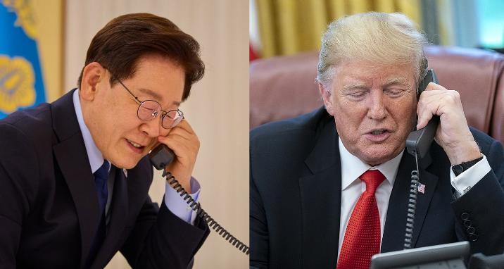 李와 30분 통화한 트럼프 “한반도 평화에 역할할것”
