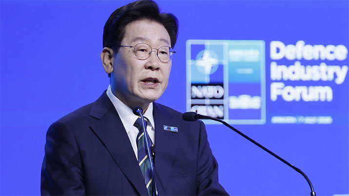 나토 첫 참석한 李 “무기체계 연구-생산 함께 하자”