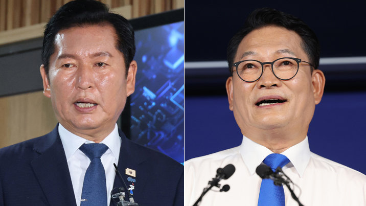 “다구리” “바뀐 건 셈법”…정청래·송영길, 선호투표제 두고 맞불