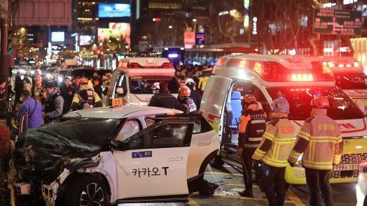 14명 사상 종각 택시기사 모르핀 양성…경찰 긴급체포