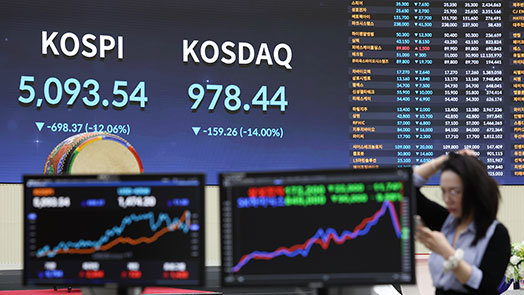 ‘증시 패닉’ 어제보다 더했다…코스피 12%, 코스닥 14% 폭락