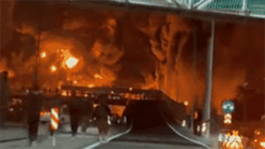 이스라엘, 이란 석유시설 첫 공습…불타는 테헤란