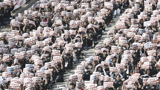 삼바 노조 “영업익 20% 성과급” 전면파업… SK 하청도 배분 요구