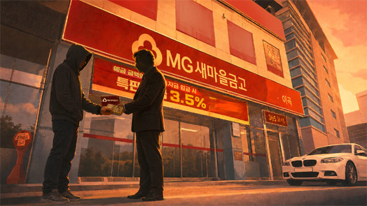 믿고가던 동네금고 전무, 대포통장 조직 한패였다