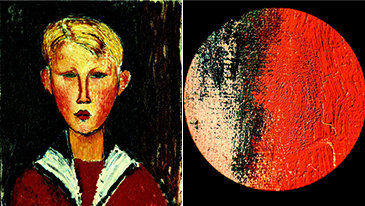 100년 전 화가의 지문이 그대로 남아 있는 그림, 모딜리아니 초상화