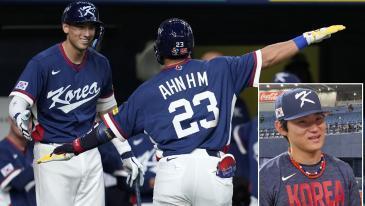 “전세기 타고 마이애미 가자” 8강 결의 비행 세리머니