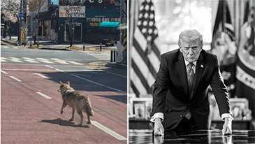 가짜를 골라낸다는 숙제-대전 늑대 사진과 정치인의 쇼츠