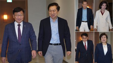 신임 정점식 원내대표 국힘 5선 중진 만나…무슨 얘기 오갔을까?