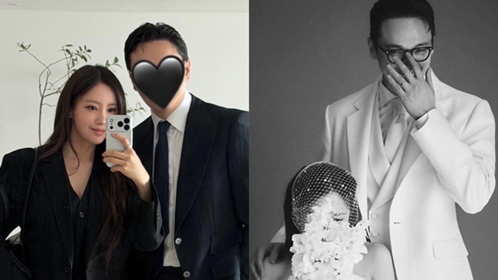 효민, 열살연상 금융인 남편 공개…가려도 훈남