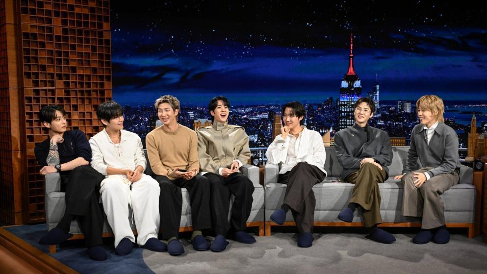 BTS, 美 구겐하임 미술관서 압도적 퍼포먼스…지미 팰런과 K문화 전파