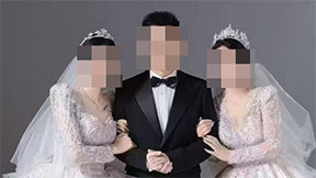 전처-예비신부가 양쪽서 팔짱…中 ‘3인 청첩장’ 발칵