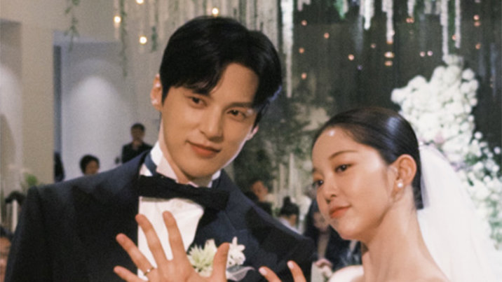‘10년 열애→결혼’ 윤선우♥김가은, 본식 공개 “이렇게 행복한 날 있었나”
