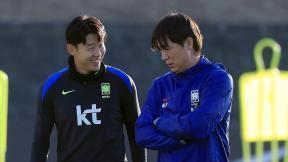 손흥민·김민재, 밝은 표정으로 천안서 첫 훈련 소화…이강인은 내일 합류