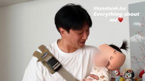 ‘손담비♥’ 이규혁, 생후 7개월 딸과 미소…깜찍 귀요미