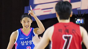‘이해란 31점’ 삼성생명, BNK 65-62 제압…공동 3위 도약