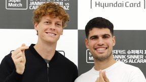 한국서 호주오픈 전초전 치르는 남자 테니스 ‘두 개의 태양’ 알카라스-신네르 기자회견