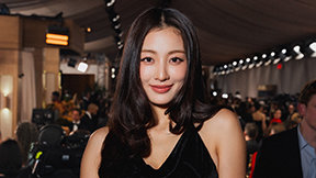 트와이스 지효, 고급 시스루 장착…美 골든글로브 참석