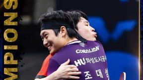 탁구 복식 이번엔 장우진-조대성, 中 연파 우승