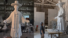 바티칸에 선 김대건 신부 성상,  어떻게 만들어졌을까