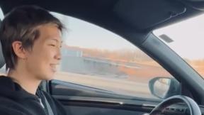 방탄소년단 RM, 초보 운전 영상 공개…“나도 웃김”