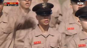 해병대 입대 정동원, 수료식서 까만 얼굴로 애국가에 ‘경례’까지