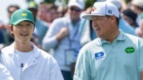 배우 송중기, 임성재 일일 캐디로 나서