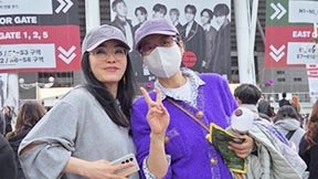 “나 아미였네” 박미선, 암투병 중 보라색 옷 입고 BTS 콘서트 관람