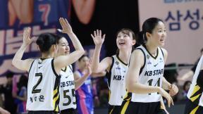 여자농구 KB, 삼성생명 꺾고 ‘통합 우승’…허예은 MVP
